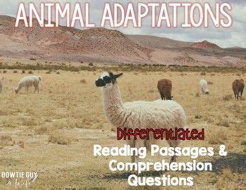 Animal Adaptations Informational & Nonfiction Text & Comprehension | Nonfiction texts ...