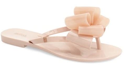 Lyst Melissa Harmonic Bow Jelly Flip Flop In Pink