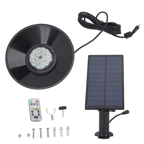 Solar Powered Outdoor Hanging Pendant Lights Solar Shed Lights With Remote Control 3 Color