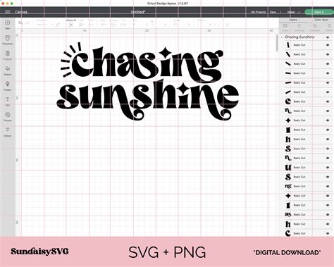 Chasing Sunshine Svg Sun Soaker Svg Sunshine On My Mind Svg Etsy Canada