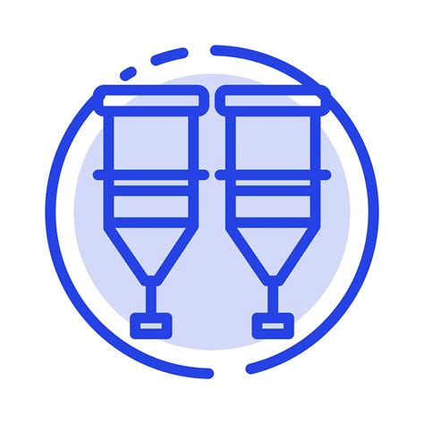 Blood Healthcare Medical Syringe Transfusion Blue Dotted Line Line Icon