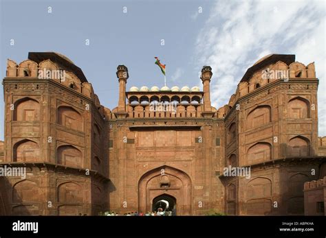 AAD79014 Main Lahori Gate Red Fort Delhi India Stock Photo - Alamy