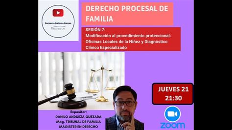 Derecho Procesal De Familia Sesi N Modificaciones Al Proced