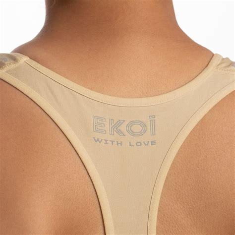 Damski Biustonosz Sportowy EKOI Emily Nude EKOI
