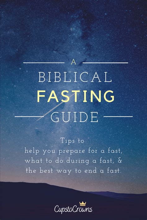 A Practical Guide Of Biblical Fasting Tips — Cups To Crowns