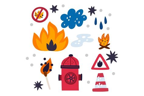 Fire Safety Clipart | Design Bundles