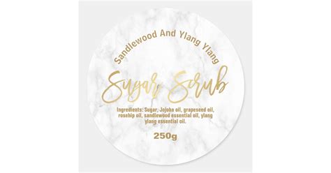 Customizable Sugar Scrub Label Zazzle