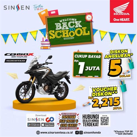 Beli Motor Honda Makin Hemat Dengan Promo Back To School Di Bulan Juli