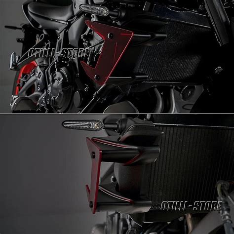 Colors Motorcycle Accessories Side Downforce Naked Spoilers Fixed Winglet Fairing Wing