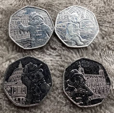 RARE FULL SET Of 4x Paddington Bear 50 Pence Pieces 50p. EUR 4,55 ...