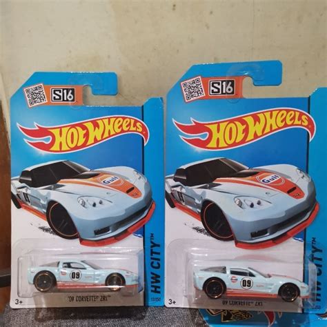 Jual Hot Wheels Corvette ZR Gulf Biru HW City Shopee Indonesia