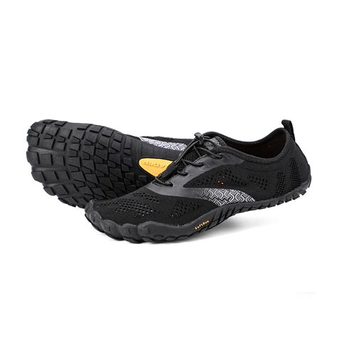 Men's Barefoot Trail Running Shoes // Black (US: 11.5) - Aleader ...