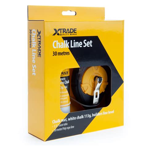 Xtrade X0900072 Chalk Line Set 30m 3 Piece Toolstop