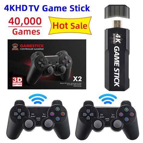 M9 Retro Video Game Console 2 4G Wireless Console Game Stick 4k 40000