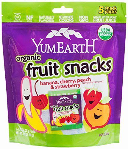 Yumearth Organic Fruit Snacks 5 Count Net Wt 35oz Packaging May Vary