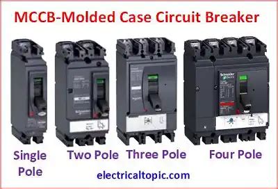 Types of Moulded Case Circuit Breaker(MCCB) and their functions.