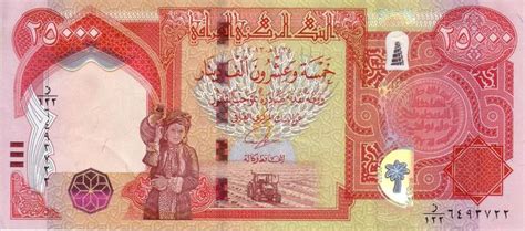 Iraqi Dinar Security Features 25k 10k 5k 1k 500 And 250 Note Dinar