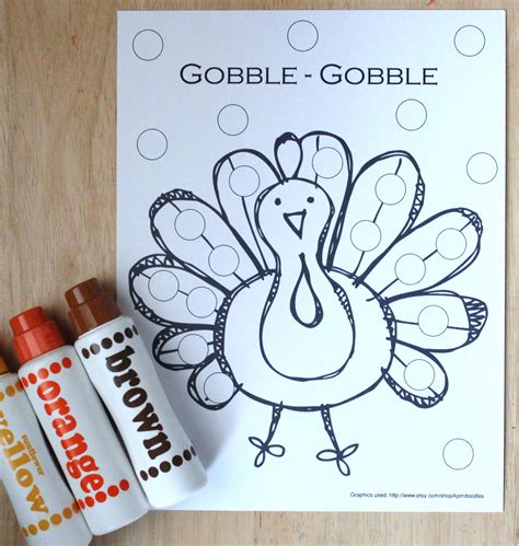 1 2 3 Learn Curriculum Thanksgiving Dauber Sheets Added