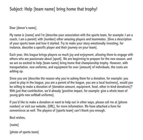 24 best donation letter examples – Artofit