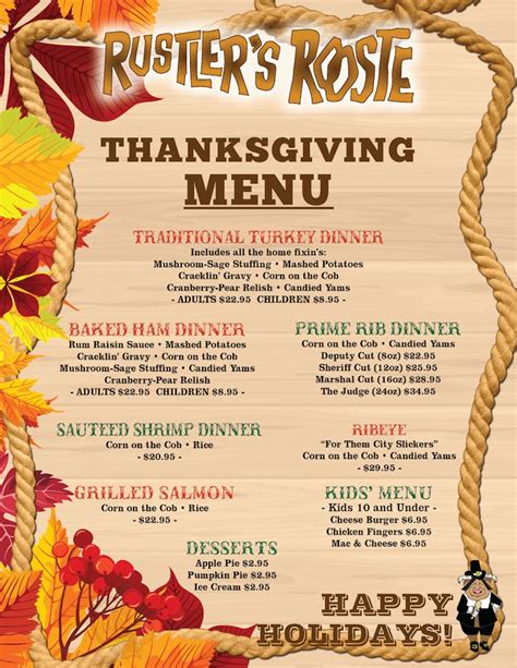 Thanksgiving | Rustler's Rooste