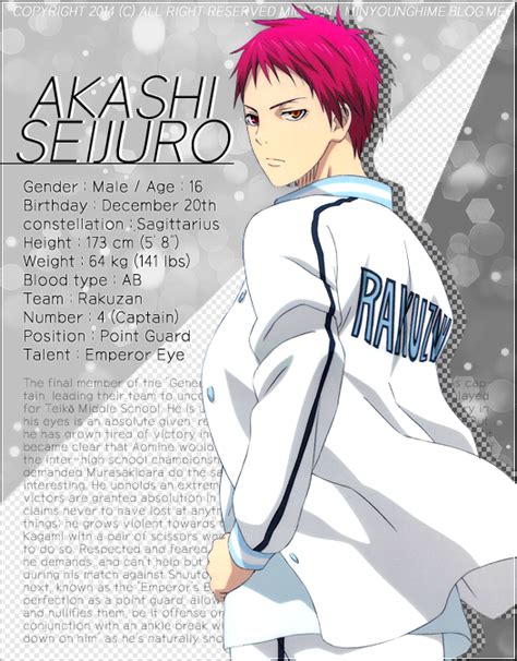 Kuroko No Basuke Akashi Seijuro On We Heart It Kuroko No Basket