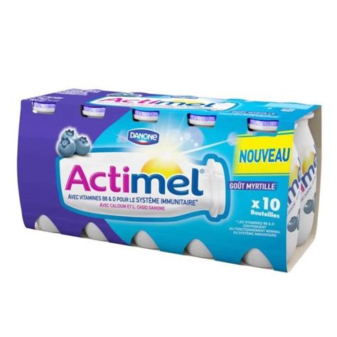 DANONE Actimel Yaourt à boire Myrtille 10x100g Cdiscount