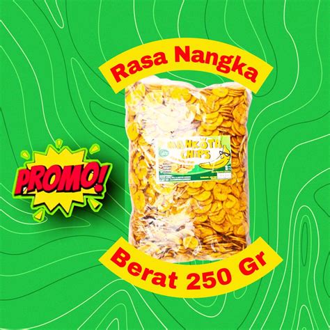 Jual KRIPIK PISANG RASA NANGKA ISI 250 GR PRODUKSI MAHKOTA CHIPS