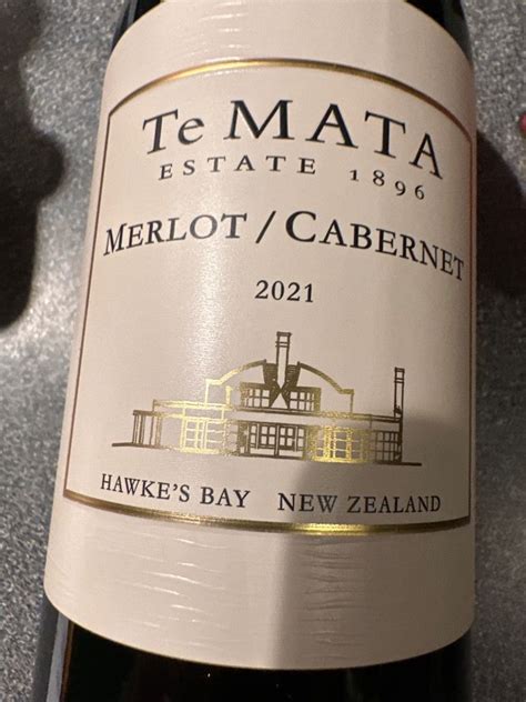 Te Mata Estate Merlot Cabernets New Zealand North Island