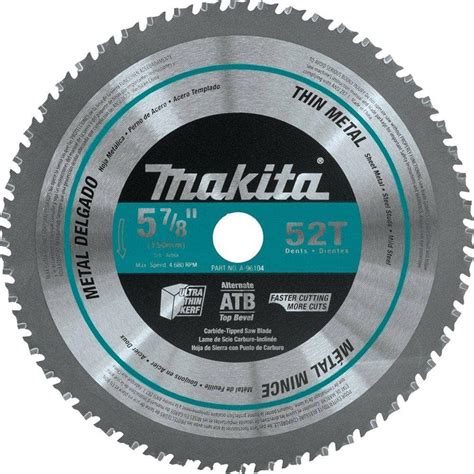 Makita In Tpi Carbide Tipped Thin Metal Saw Blade A