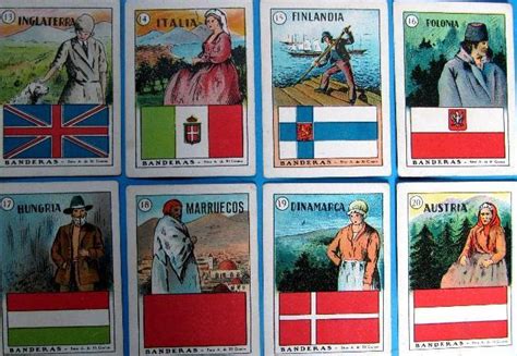 Lote De Cromos Cromos Sueltos Banderas Del Mundo Sin