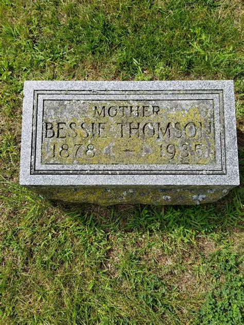 Mary Bessie McCulloch Thomson 1878 1935 Find A Grave Memorial