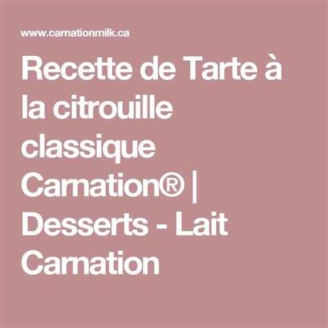 A Pink Background With The Words Recette De Tarte A La Citrouile Classique