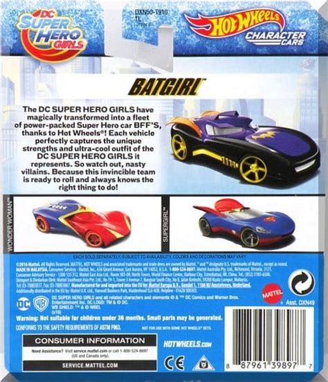Hot Wheels Batgirl DC Super Hero Girls 2017 DC Comics Character Car Contemporary
