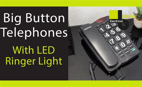 Benross Jumbo Button Landline Telephone Led Light Easy To