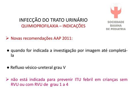 PPT INFECÇÃO DO TRATO URINÁRIO NA INFÂNCIA INTERPRETANDO NOVOS