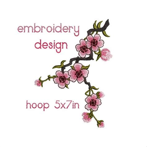 Lilac Machine Embroidery Design 2 Sizes Etsy