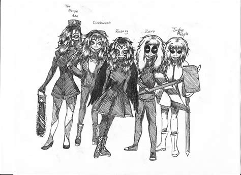 The Creepypasta Girls By Misscreepy2015 On Deviantart