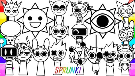 Sprunki Coloring Pages 11 Printable For Free Download