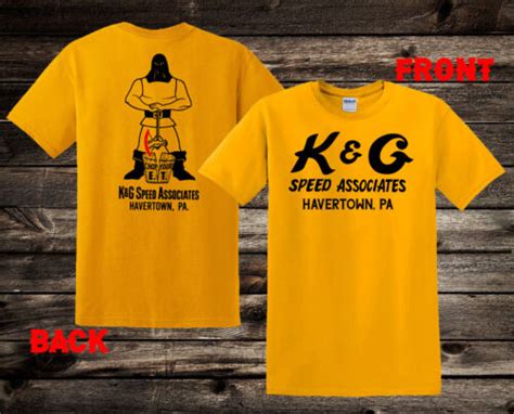 Hot Rod Tee T Shirt Drag Race Kg Speed Associates Pa Speed Shop K G Front Back Ebay