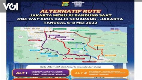 One Way Arus Balik Semarang Jakarta Polda Metro Siapkan 4 Jalur