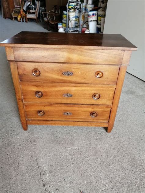 Commode Biedermeier Ancien En Noyer Massif H X Larg P Kaufen