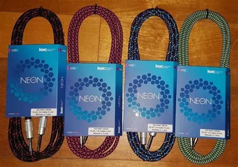 Cable Kwc 105 Neon Plug Instrumento 6m Metros Mallado Tela