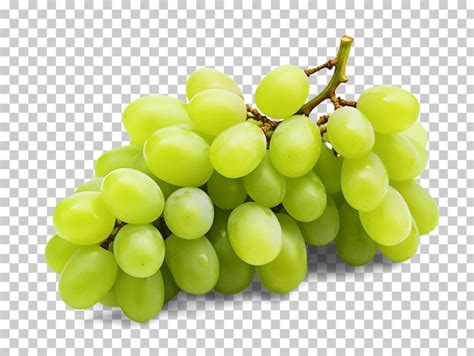 Uvas Para Vinho Verdes Isoladas Em Fundo Transparente Png Psd PSD Premium