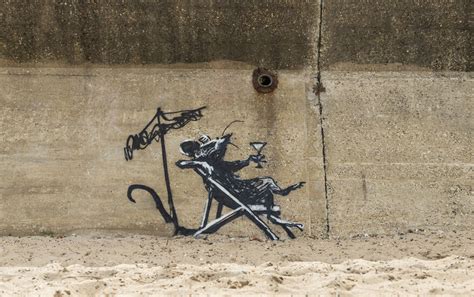 Banksy Bekennt Sich Zu Werken An Englischer K Ste Vandalen Zerst Ren