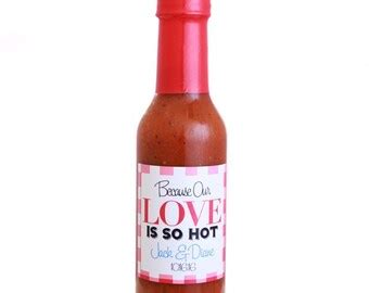 Hot Sauce Wedding Favors Etsy