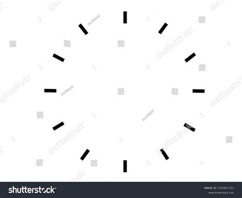 Clock Face Blank Hour Dial Simple Stock Vector Royalty Free