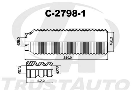 Защитный комплект амортизаторов C-2798-1 TRUSTAUTO