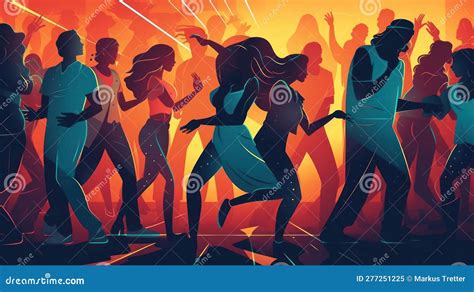 The Frenetic and High-energy Movements of a Trendy Dance Club with ...
