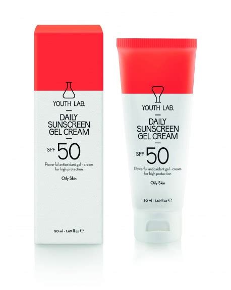 Daily Sunscreen Gel Cream Spf Oily Skin Ml