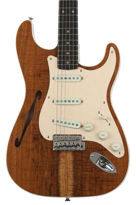 Fender Custom Shop Artisan Thinline Koa Stratocaster - Aged Natural ...